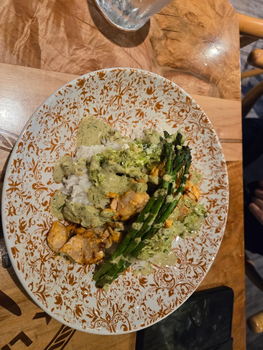 Hot Honey Salmon Bowl, Hook Line & Sinker