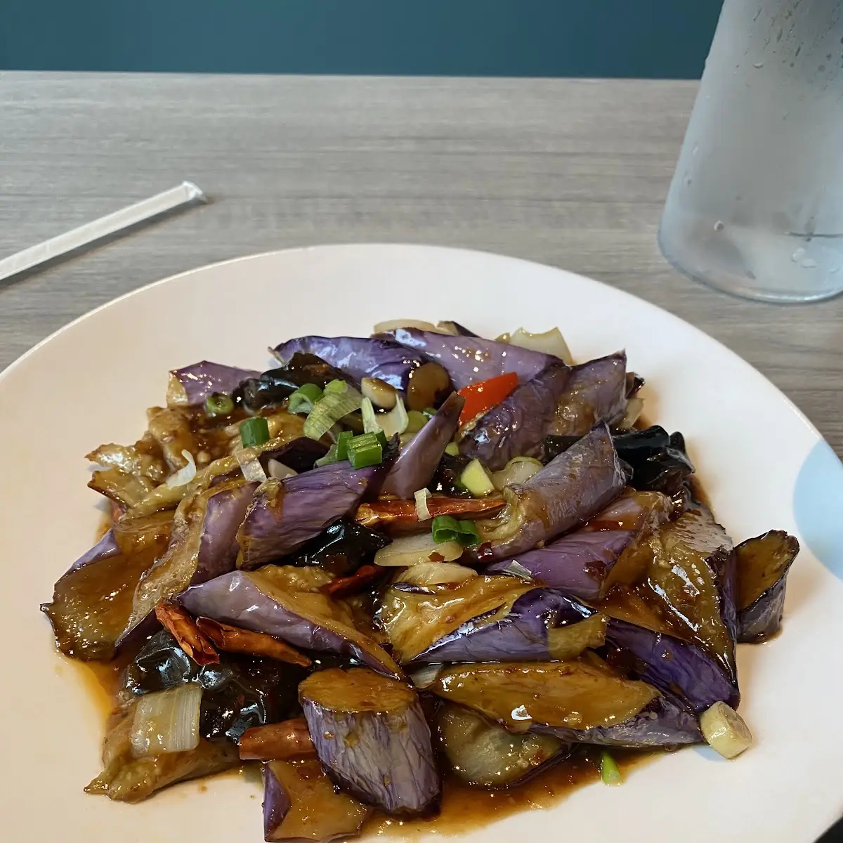 Eggplant with Spicy Garlic Sauce