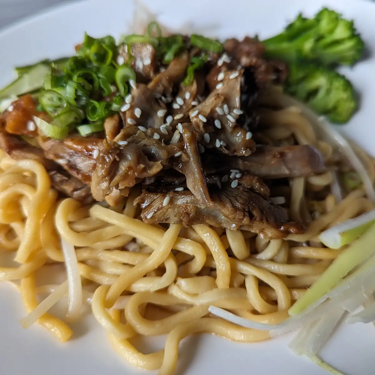 Shredded Peking Duck Noodles