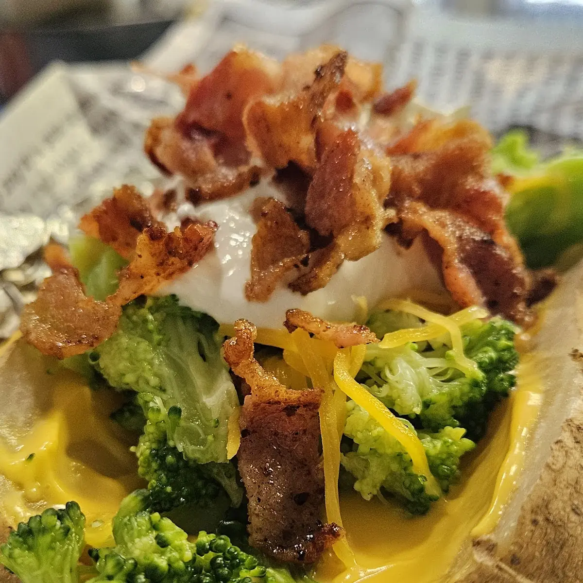 Load Broccoli & Cheddar Baked Potato
