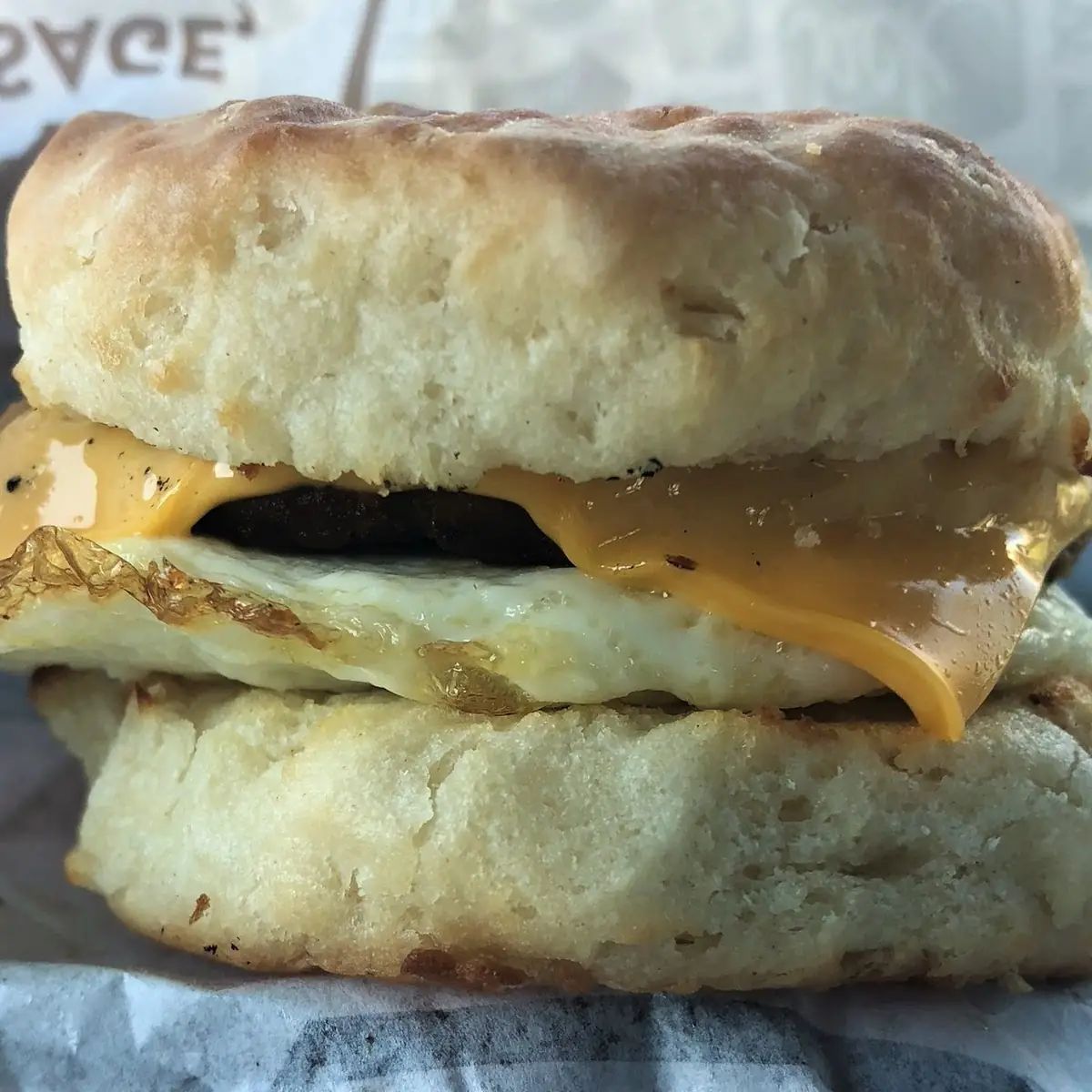 Sausage Egg and Cheese Biscuit
