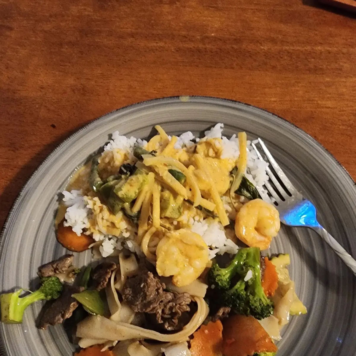 Red Curry and Basil Noodles