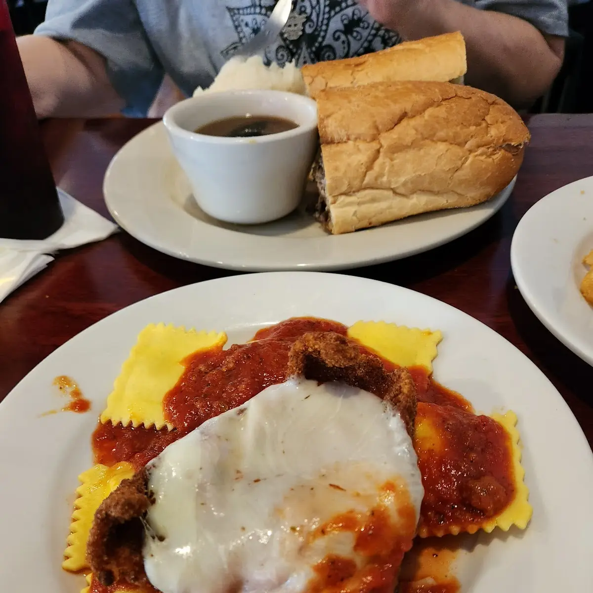 Chicken Parmigiana & Ravioli