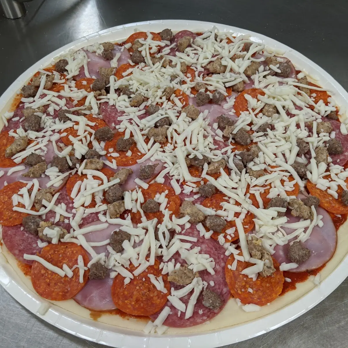 All Meat Papa's Supreme Pizza