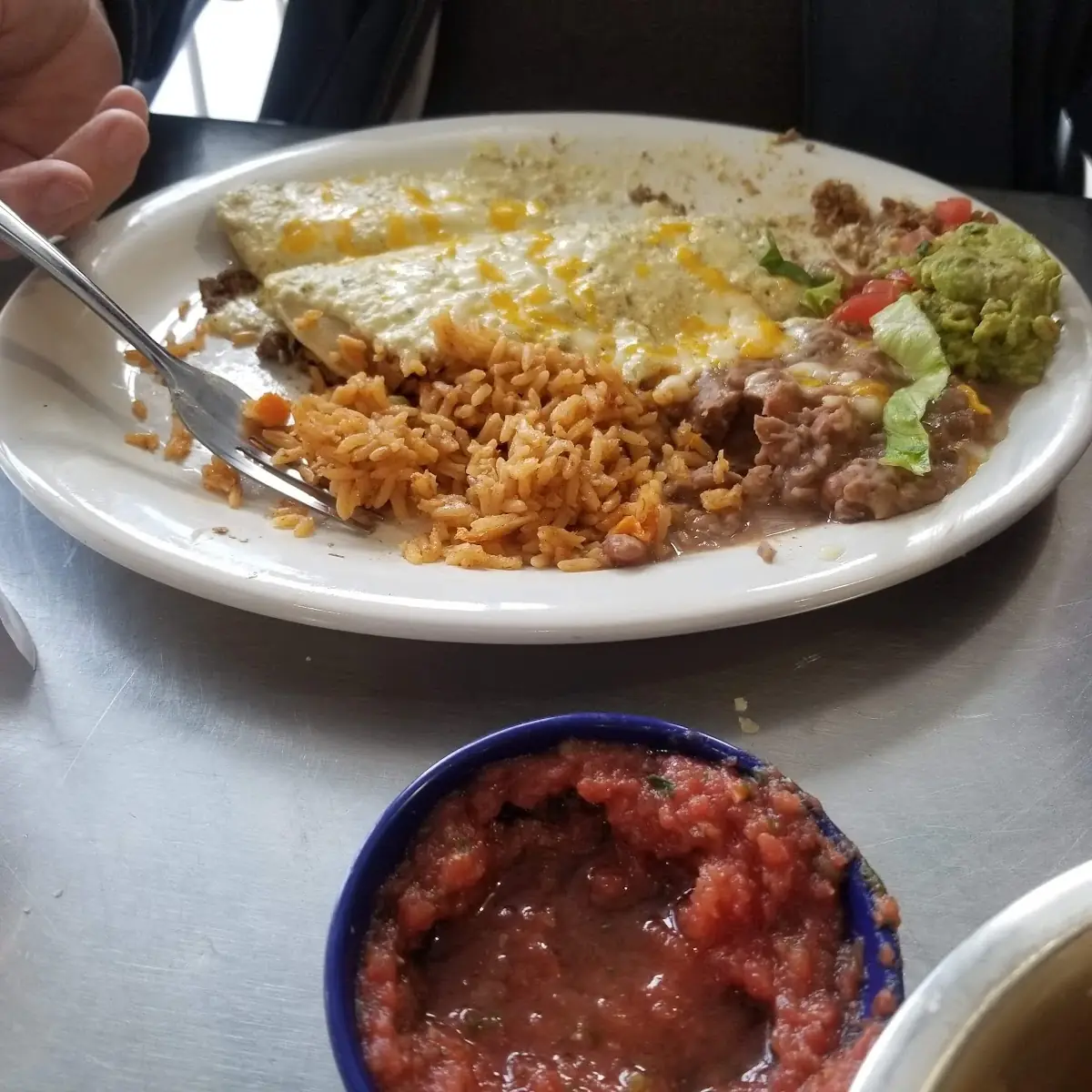 Joe’s fajita enchiladas