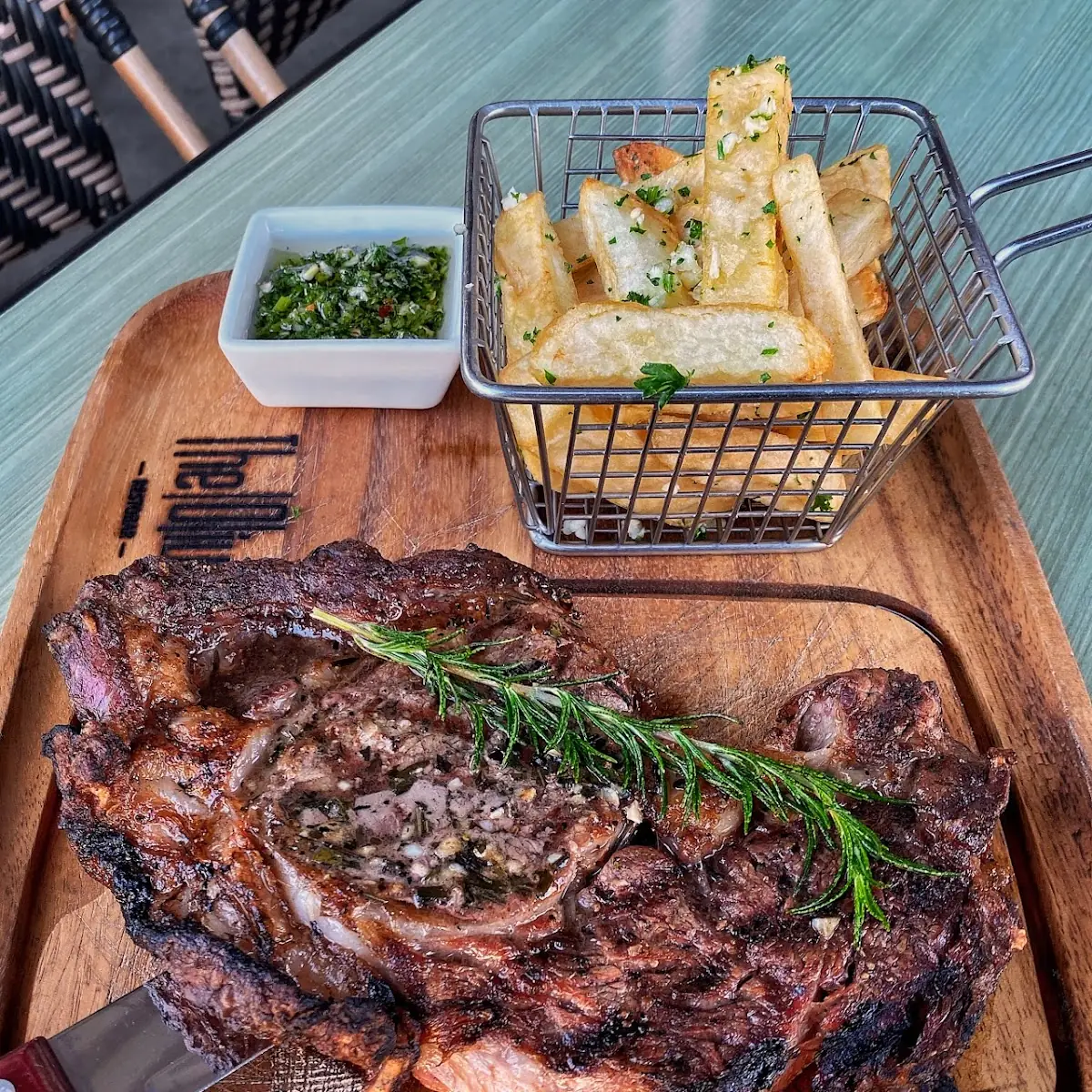 Char Grilled Rib Eye Steak