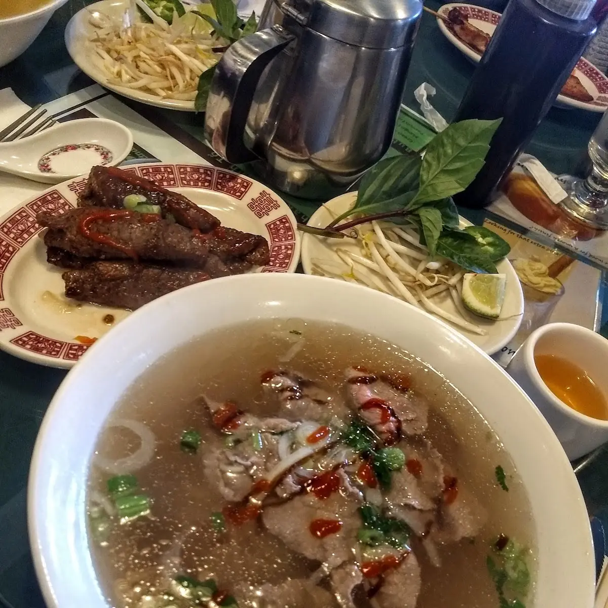 Pho Soup with Rare Steak