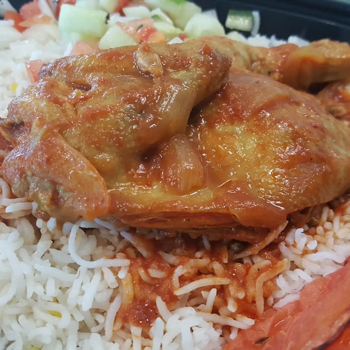 Young Chicken on Basmati Rice