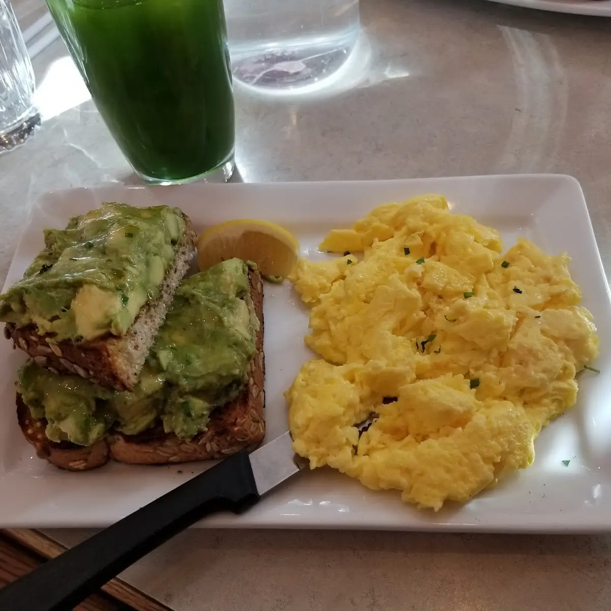 Avocado Toast with Scrambled Eggs