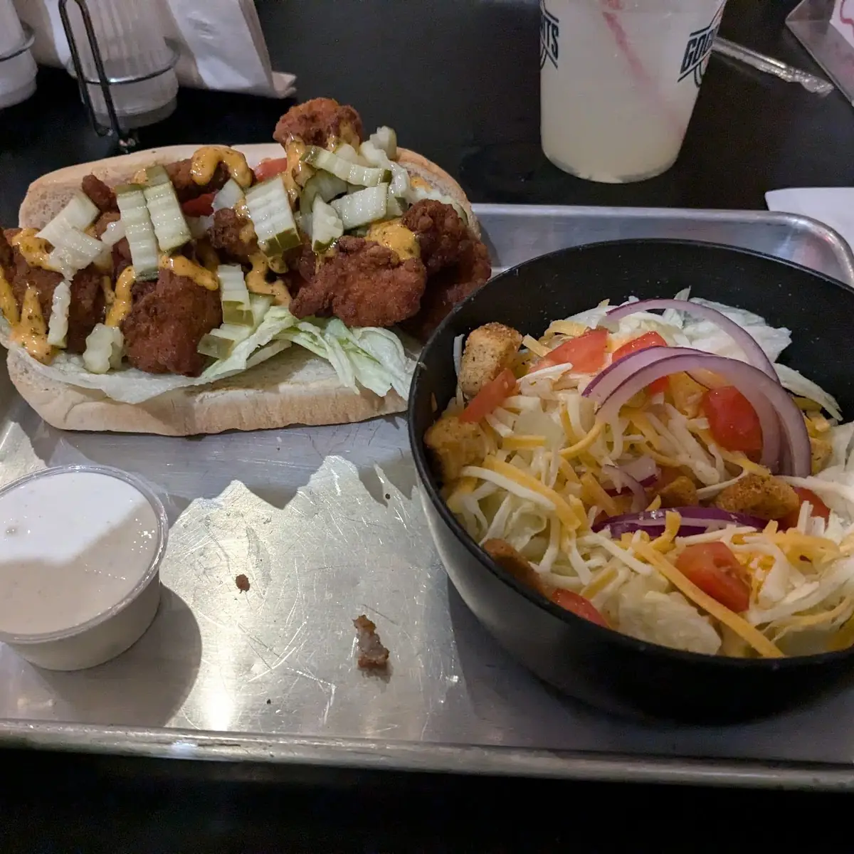 Big Easy and Side Salad