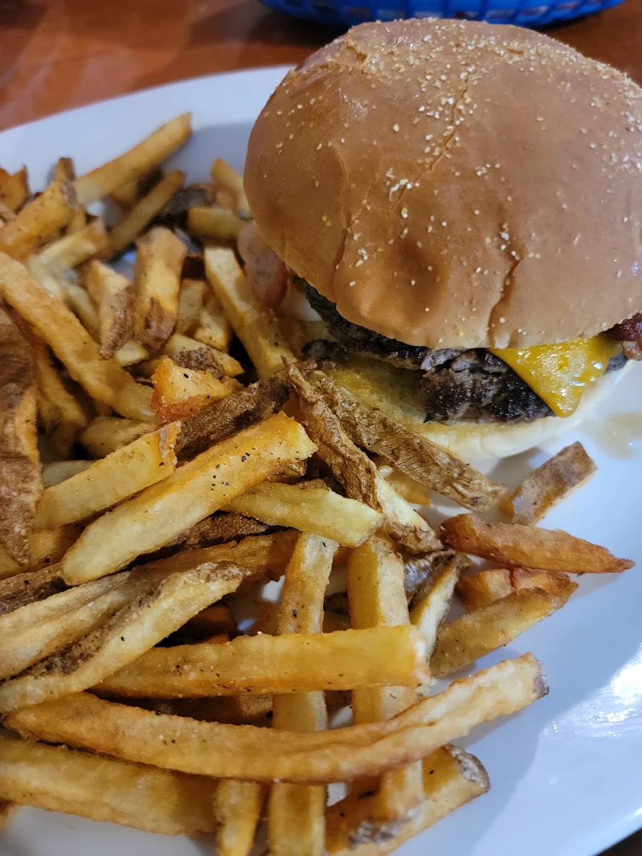 Bacon Cheeseburger and Fries