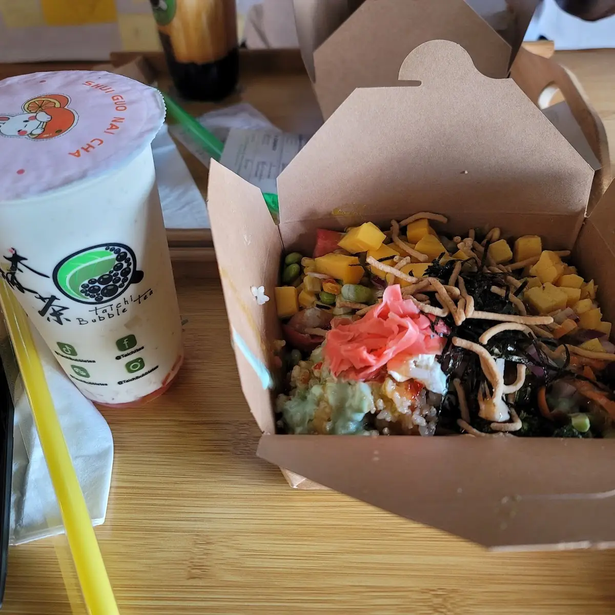 Tachi Burrito Rice Bowl & Salad