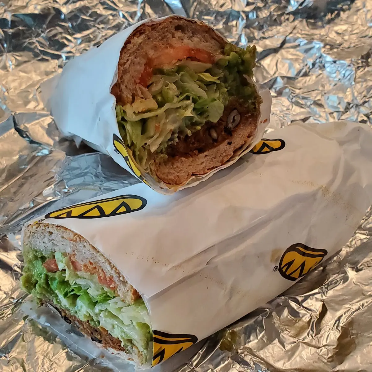 Black Bean Avocado Submarine Sandwich