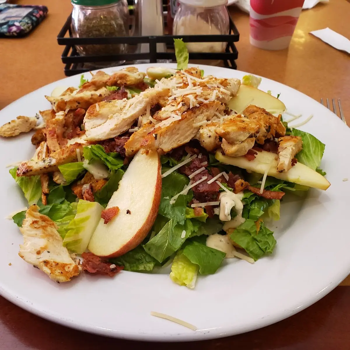 Apple Caesar Salad with Chicken
