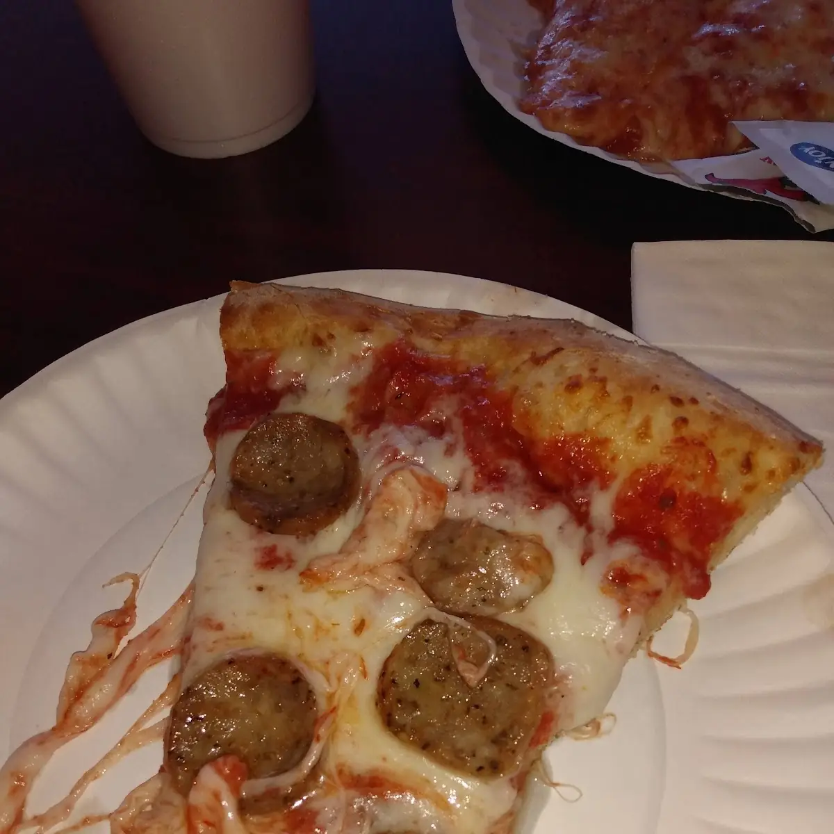 Sausage Pizza Slice