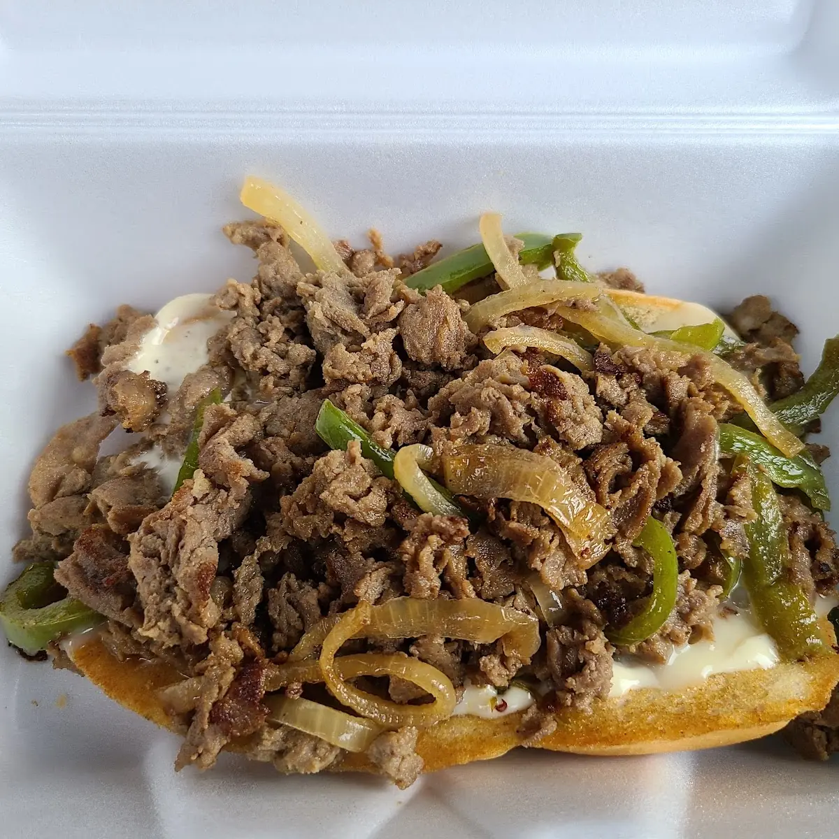 Philly Cheese Steak Sandwich with Double Meat