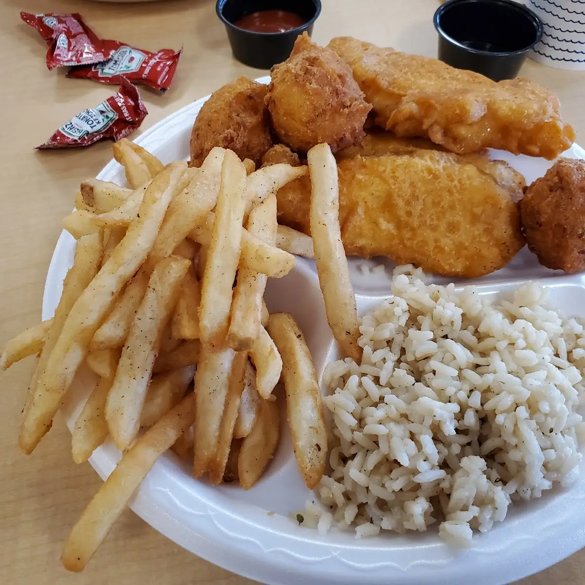 Chicken Rice Fries