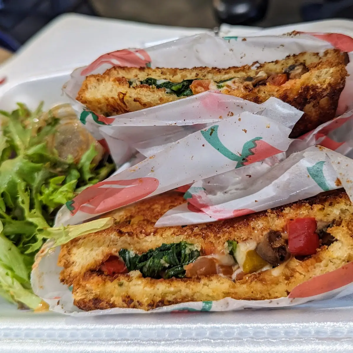 Veggie Grilled Cheese Sandwich to Go