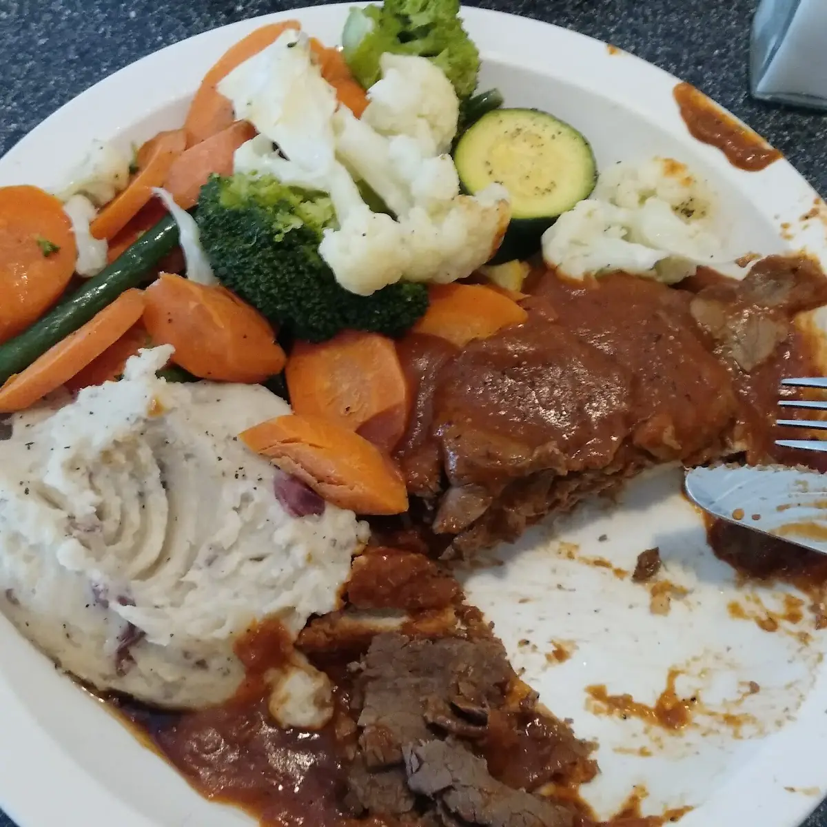 Open Faced Roast Beef