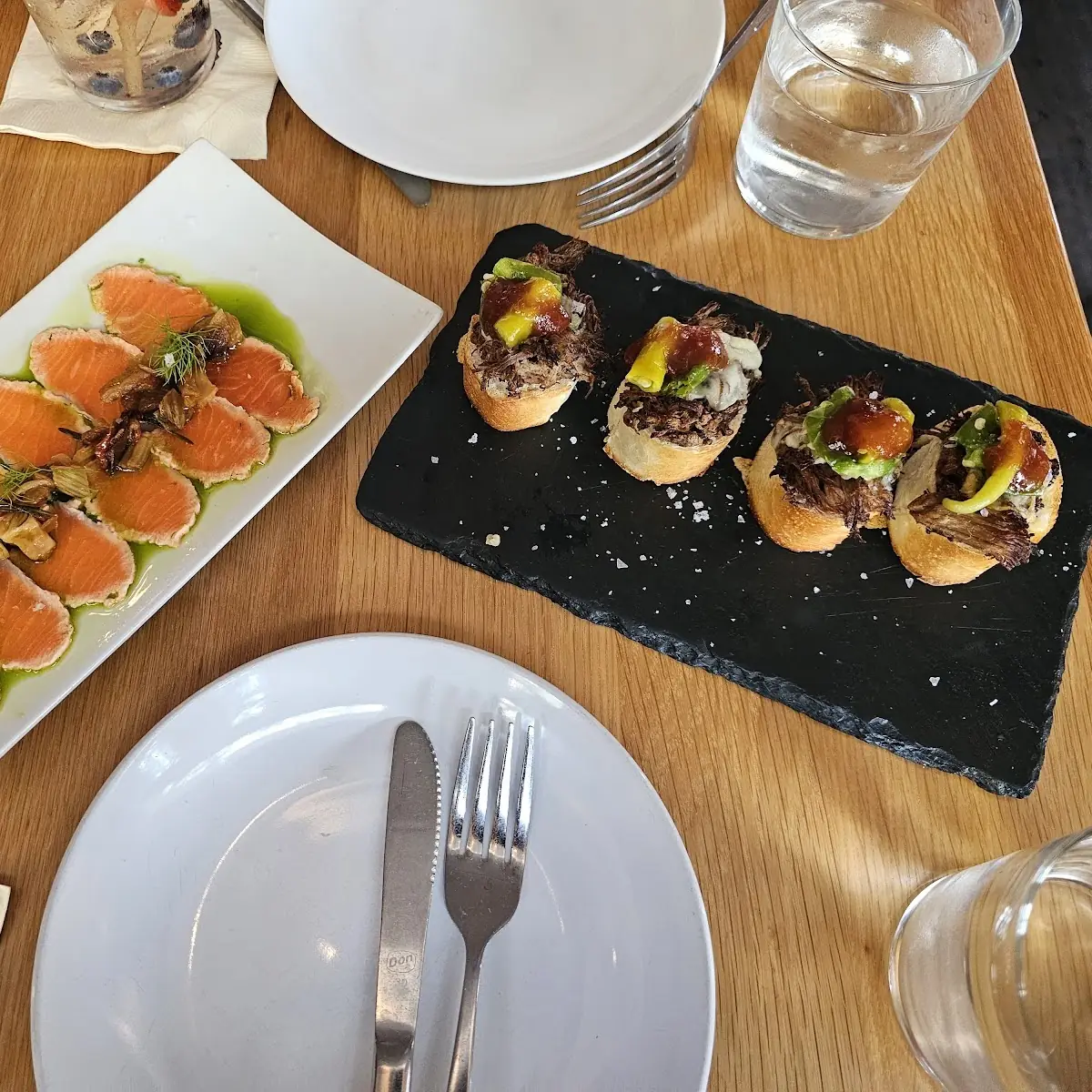 Smoked Salmon Montaditos