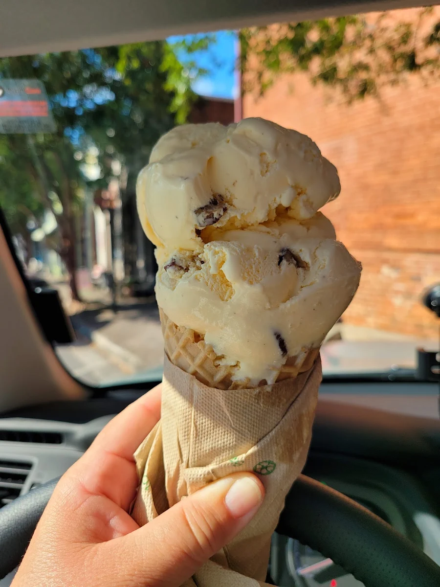 Double Scoop Butter Pecan w Waffle Cone