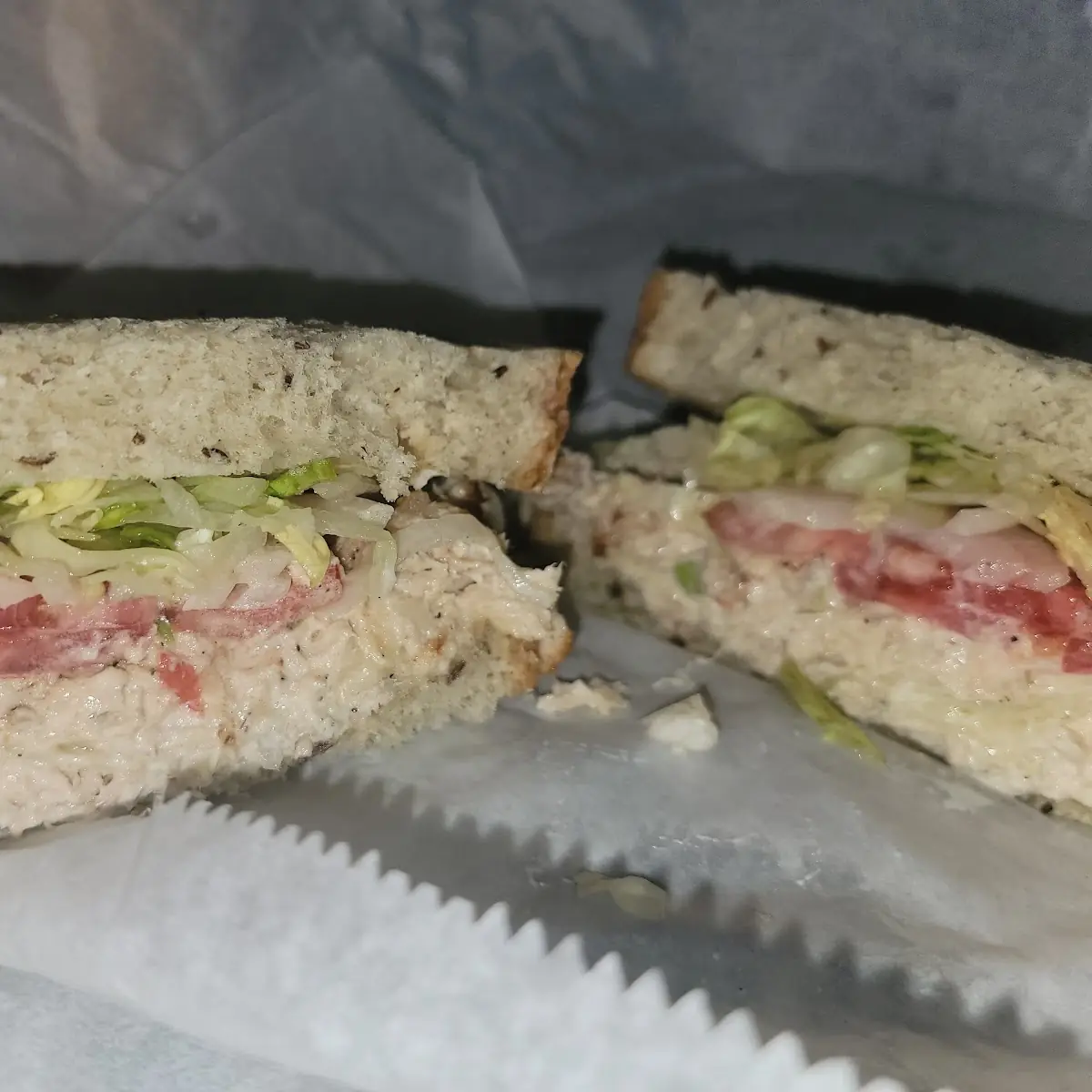 Tuna Melt on Rye