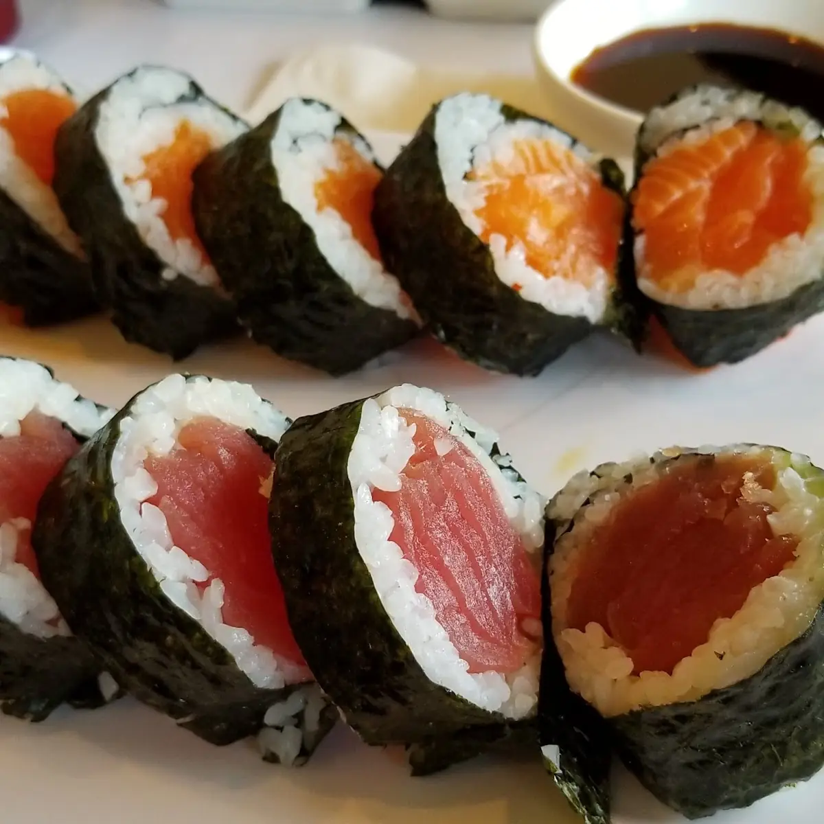 Salmon Roll and Tuna Roll