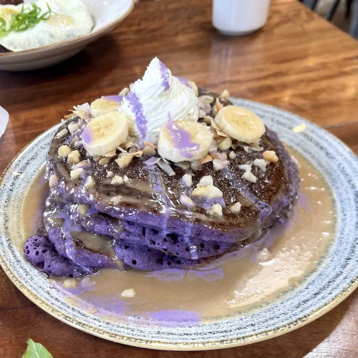 Ube Pancake Breakfast