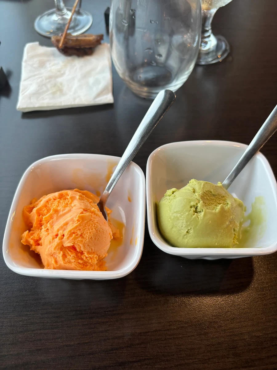Mango and Green Tea Ice Cream, Sushi Hin