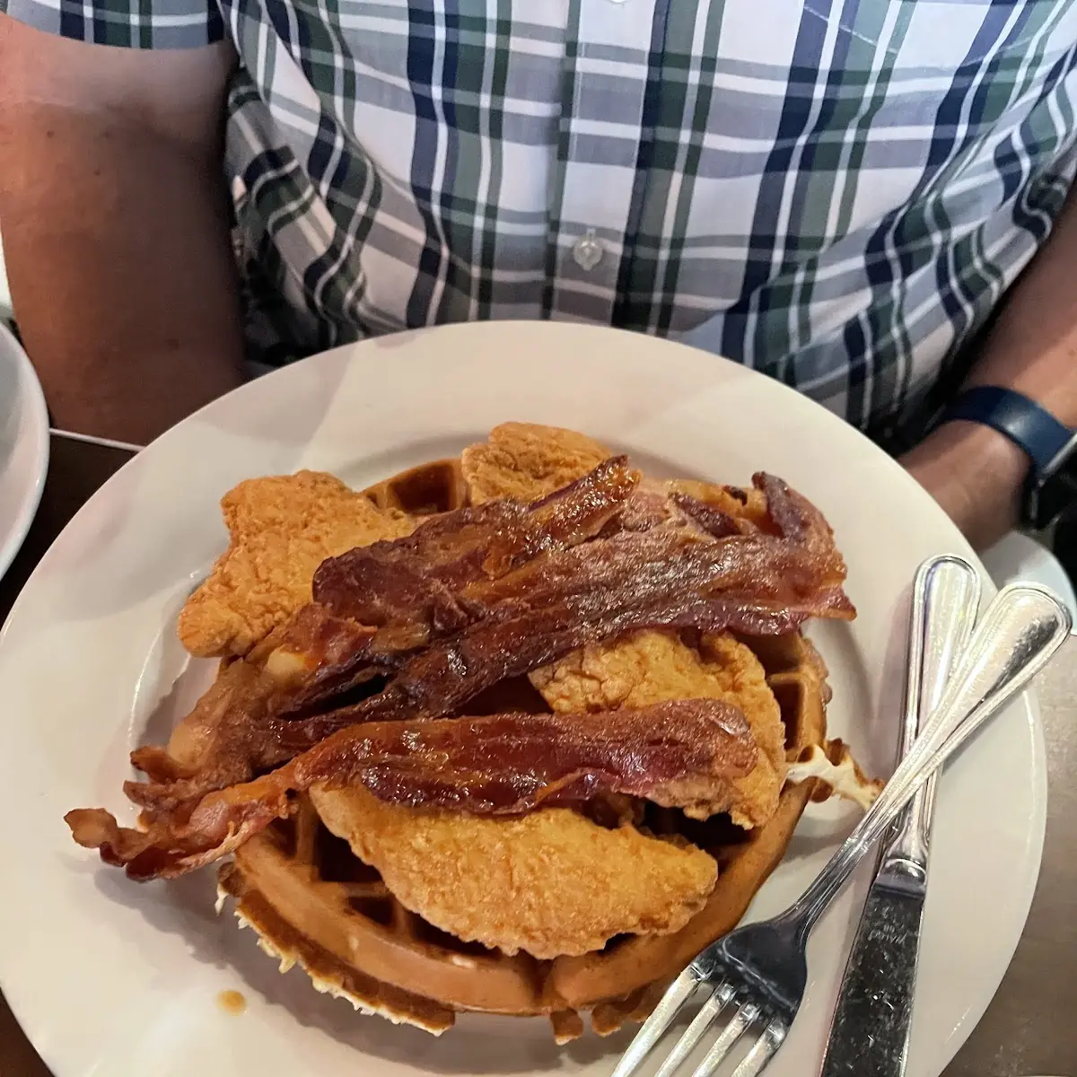 Fried Chicken Waffle and Bacon