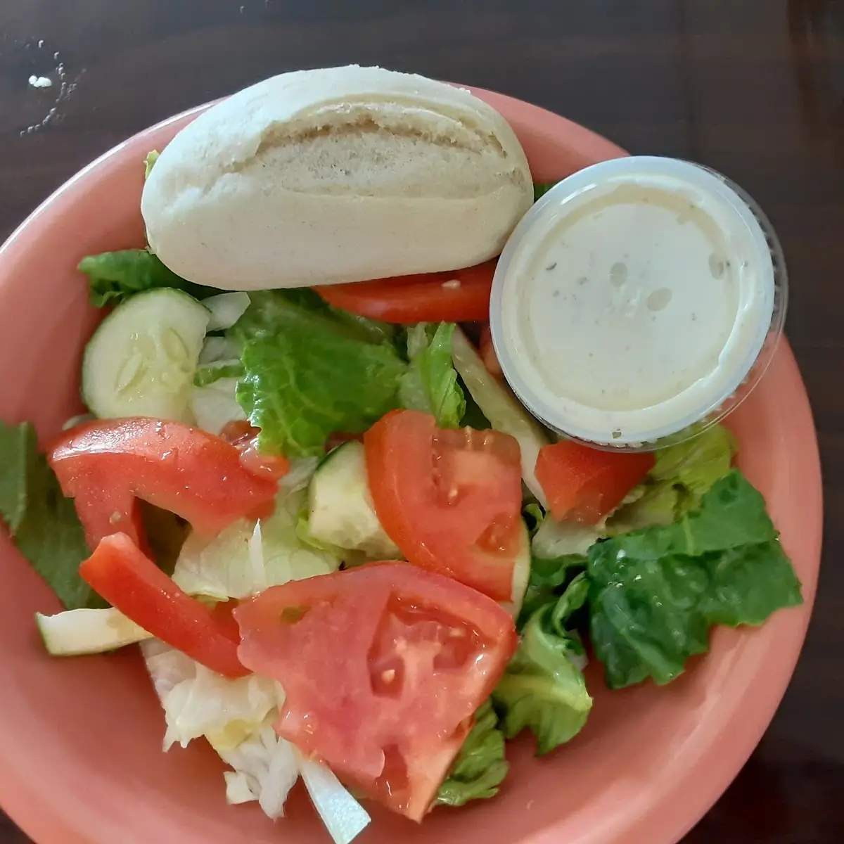 Small House Salad and 1 2 Sandwich
