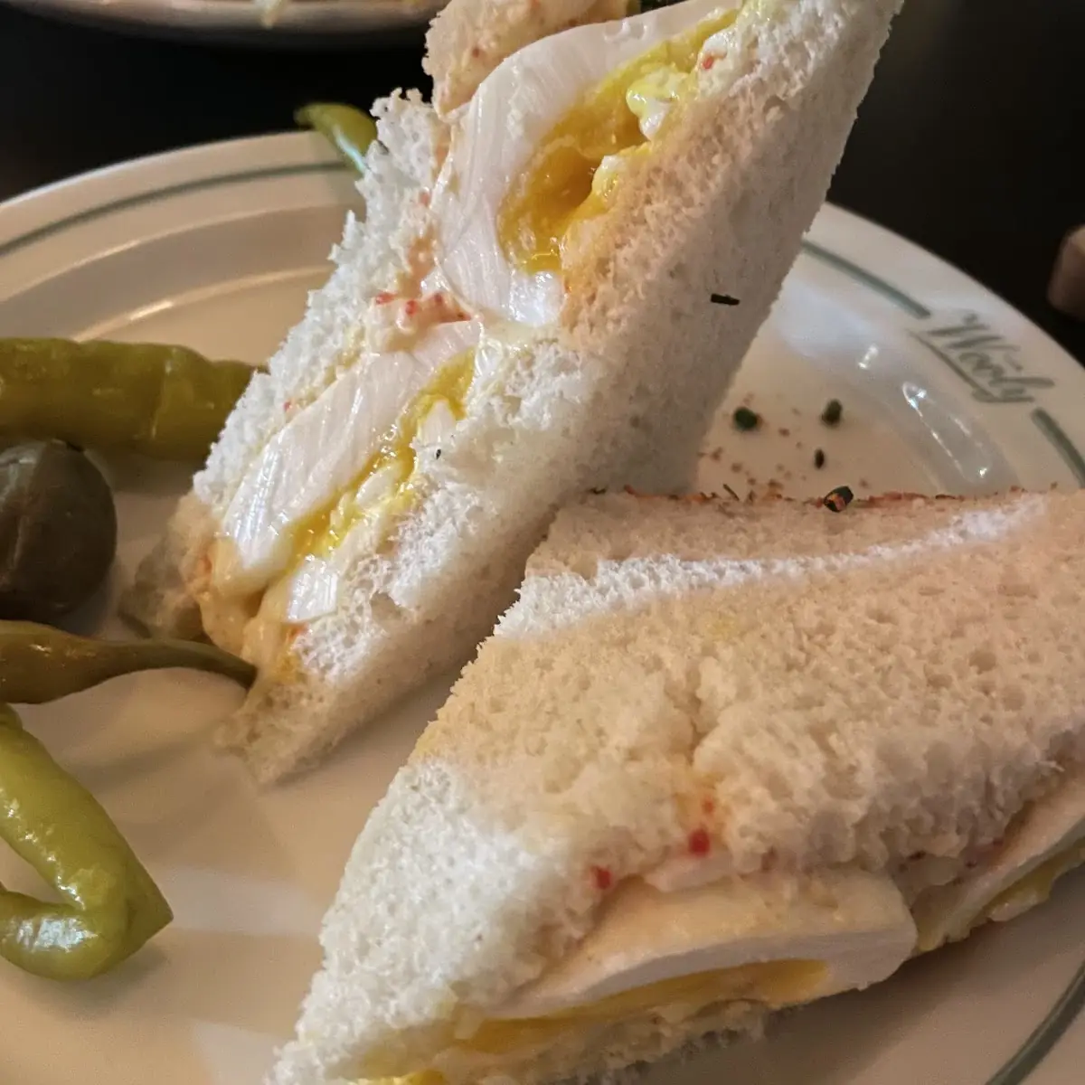 Deviled Egg Tea Sandwich