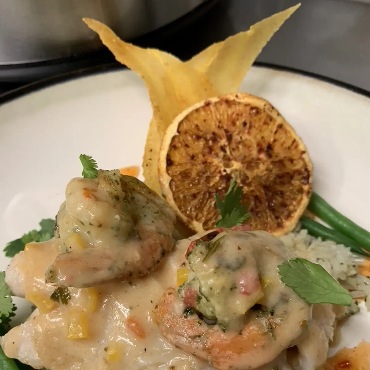 Pan Seared Gulf Shrimp and Grits