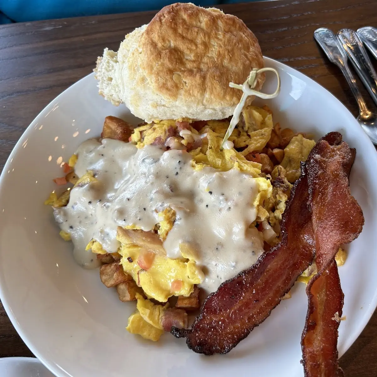 Broken Egg Biscuit Sandwich