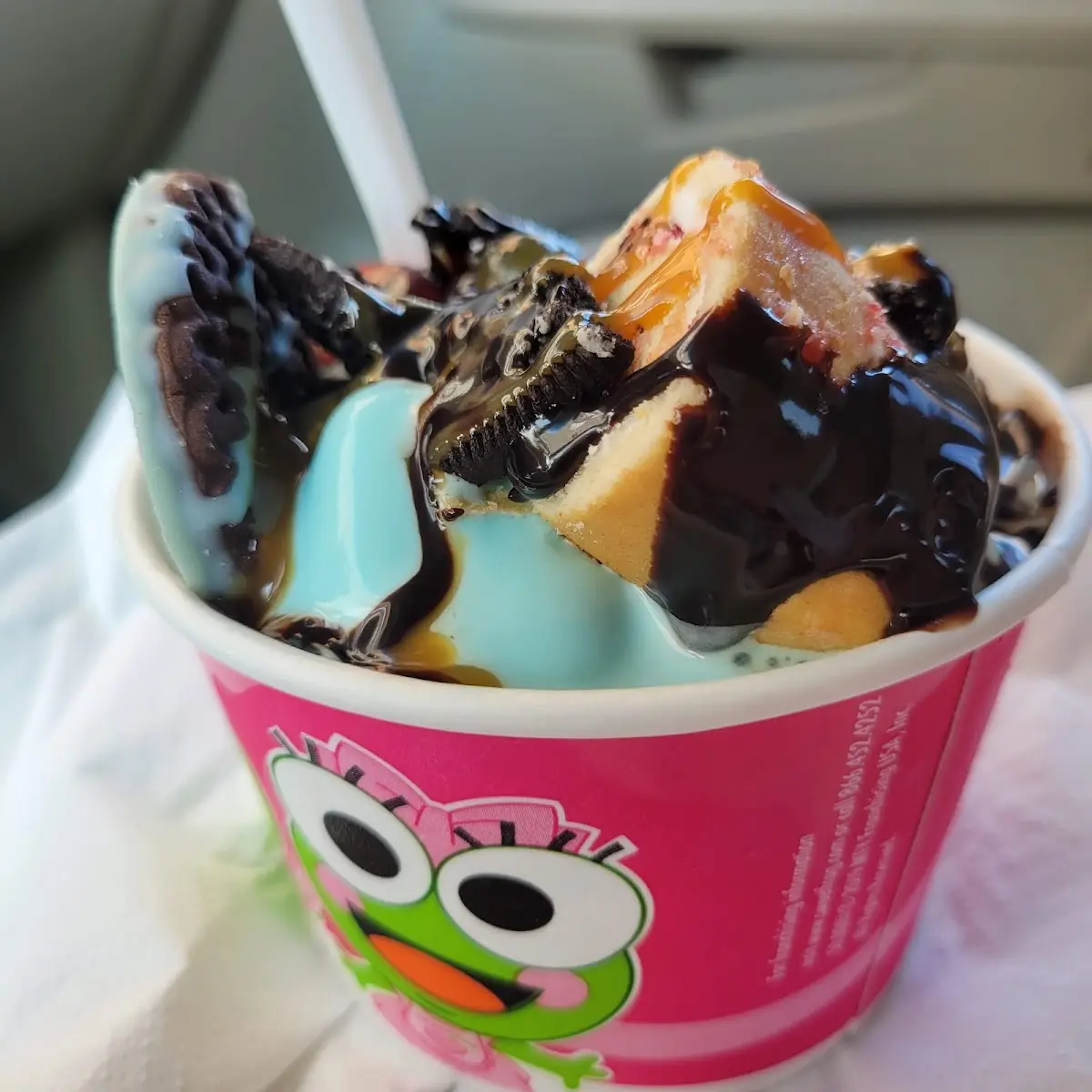 Cotton Candy Orange Strawberry Yogurt