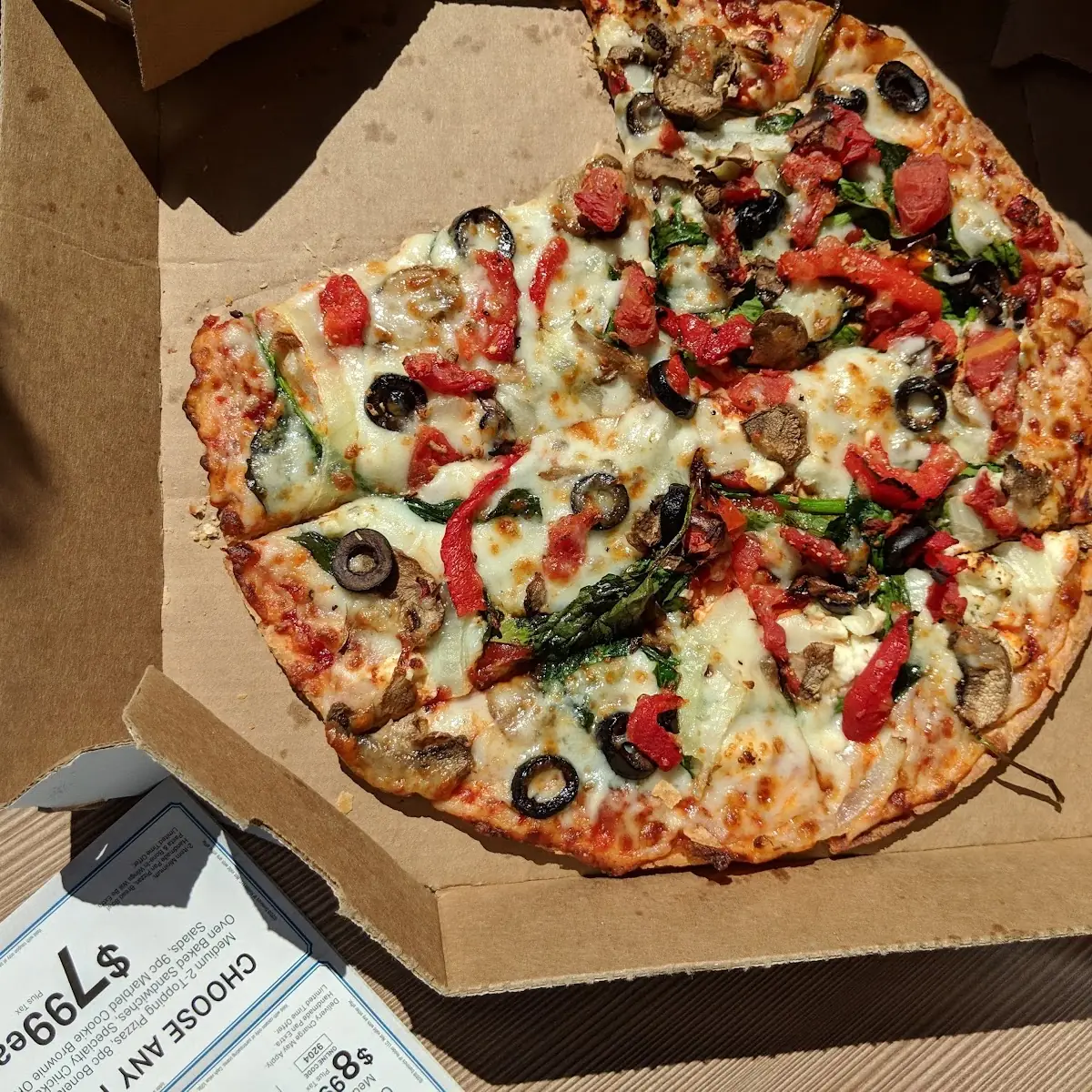 Thin Crust Vegetable