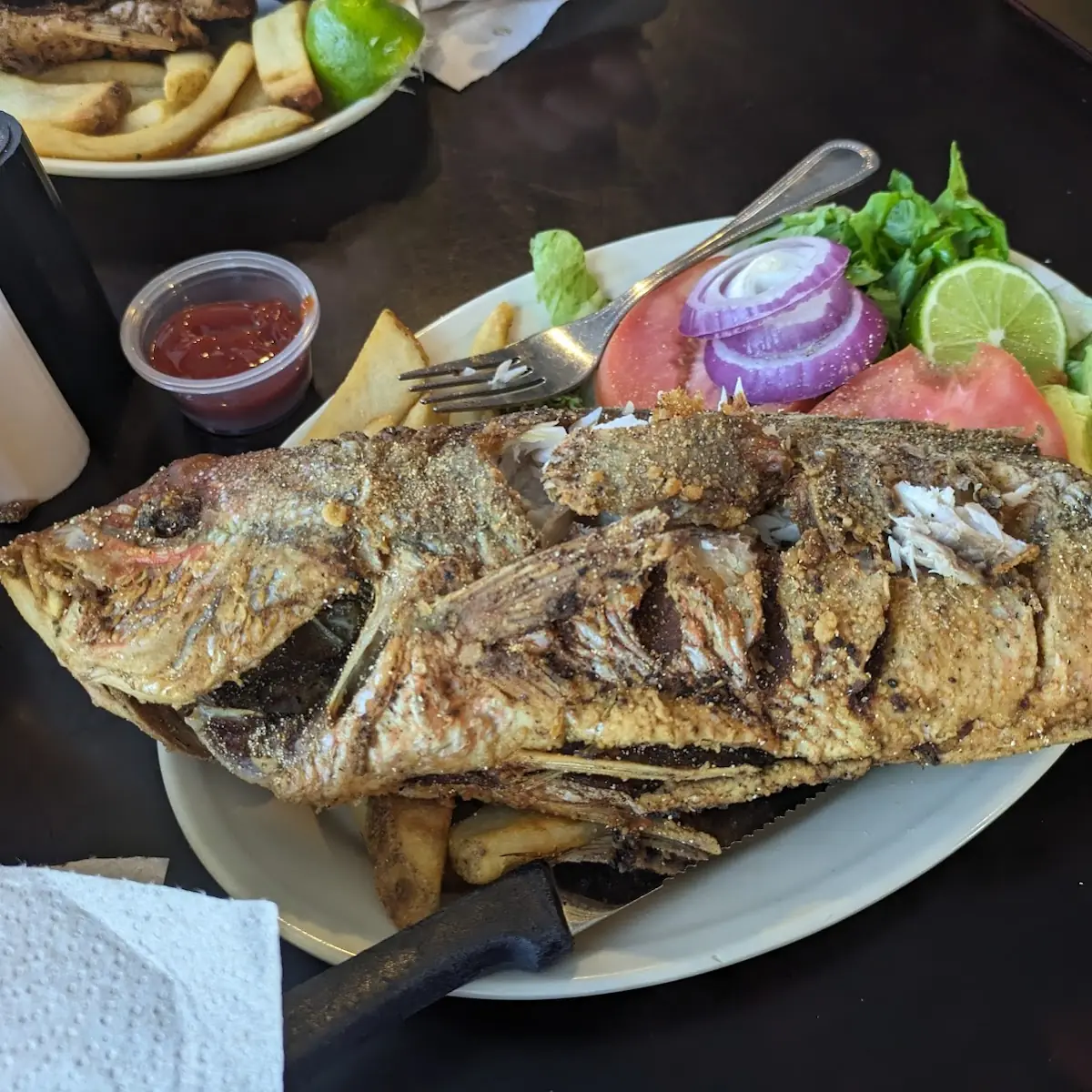Now Serving Whole Fried Snapper