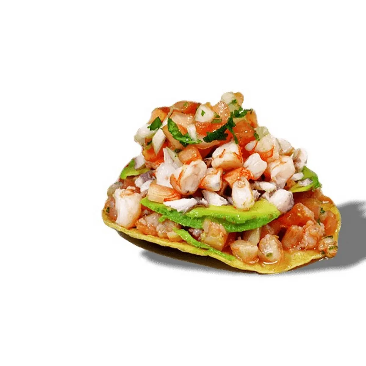 Tostada de Camarón Shrimp Tostada