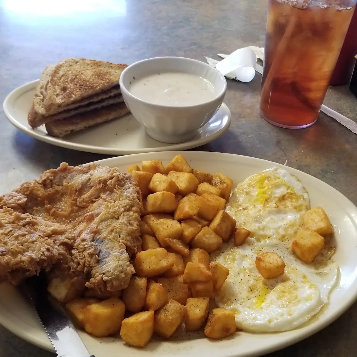 Pork Chop Breakfast
