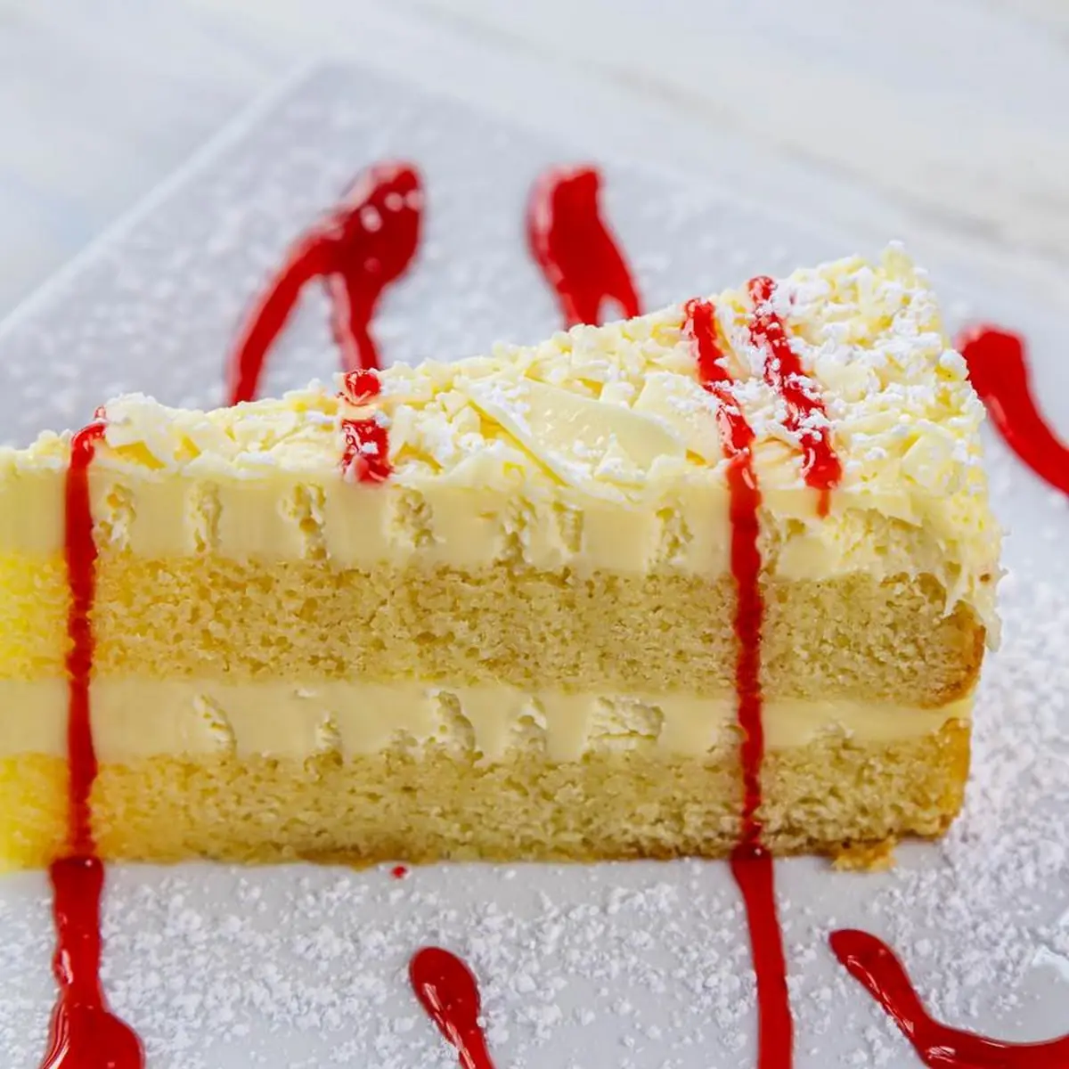 Lemon Dream Cake Slice