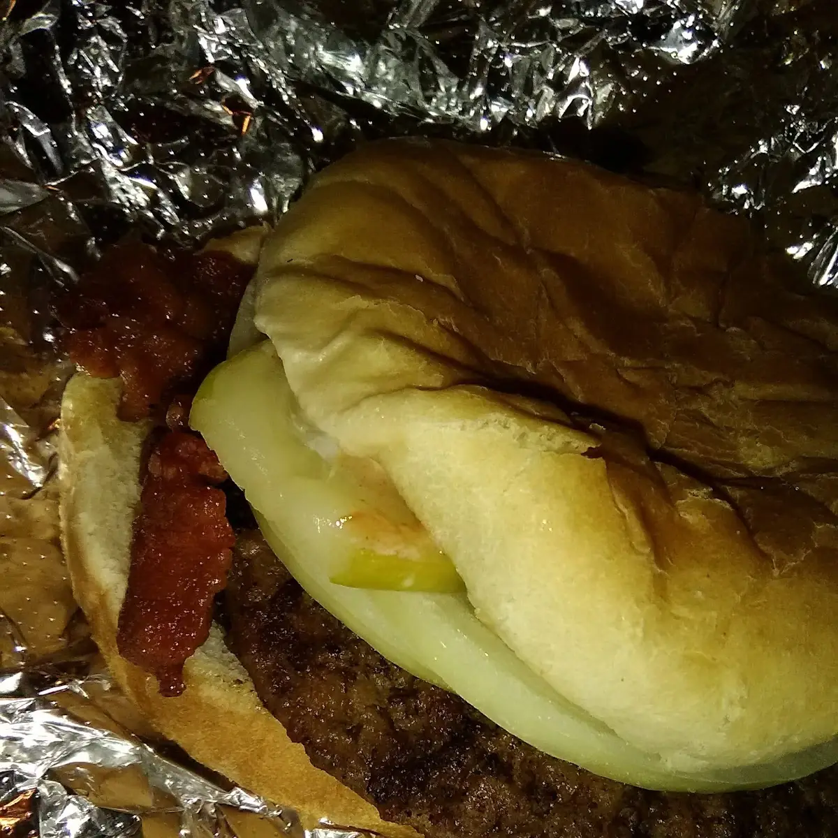 Bacon Cheeseburger Also French Fries