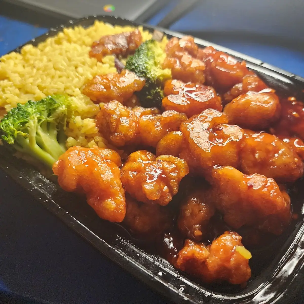 General TSO Chicken with Vegetable Fried Rice