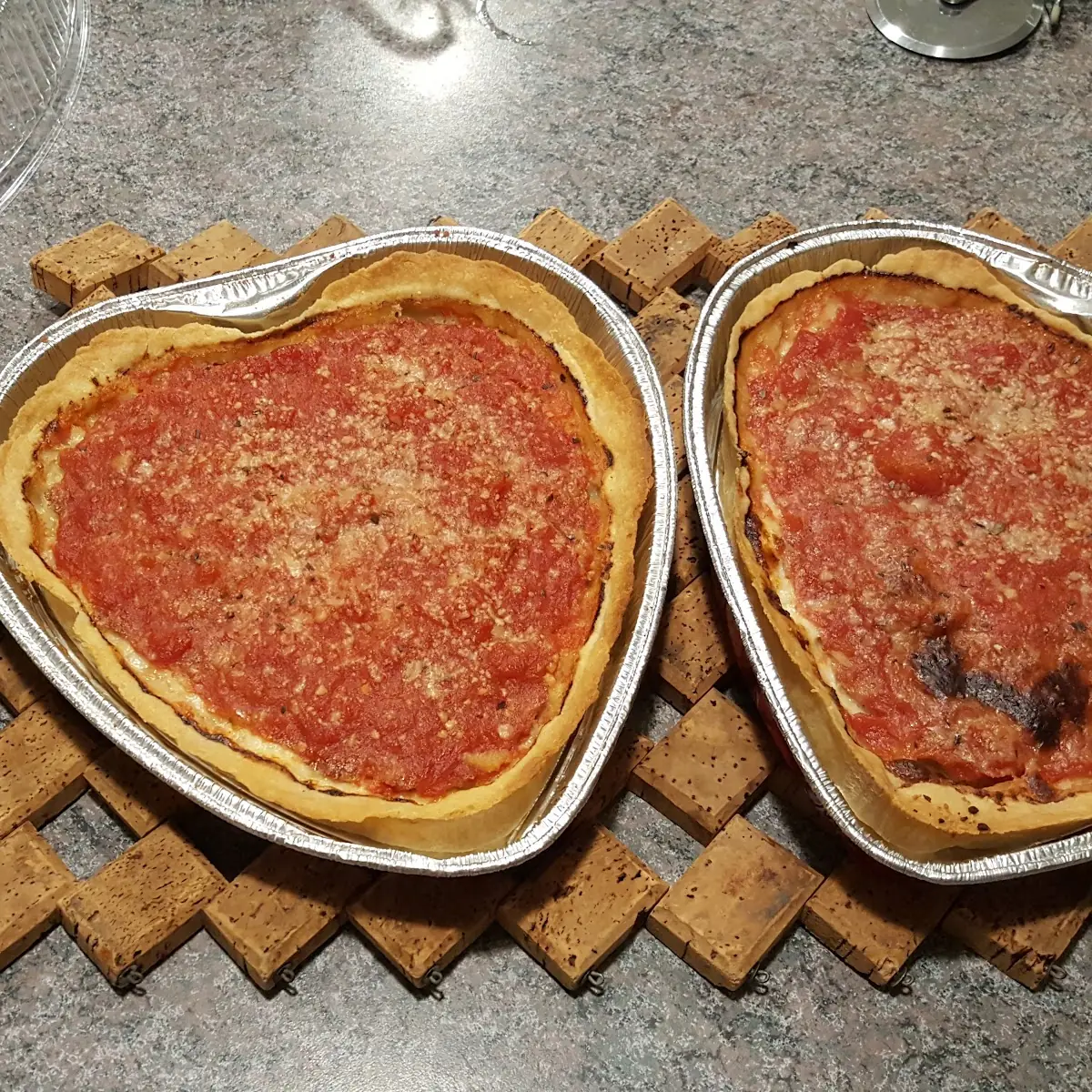 Heart Shaped Sausage Pizza
