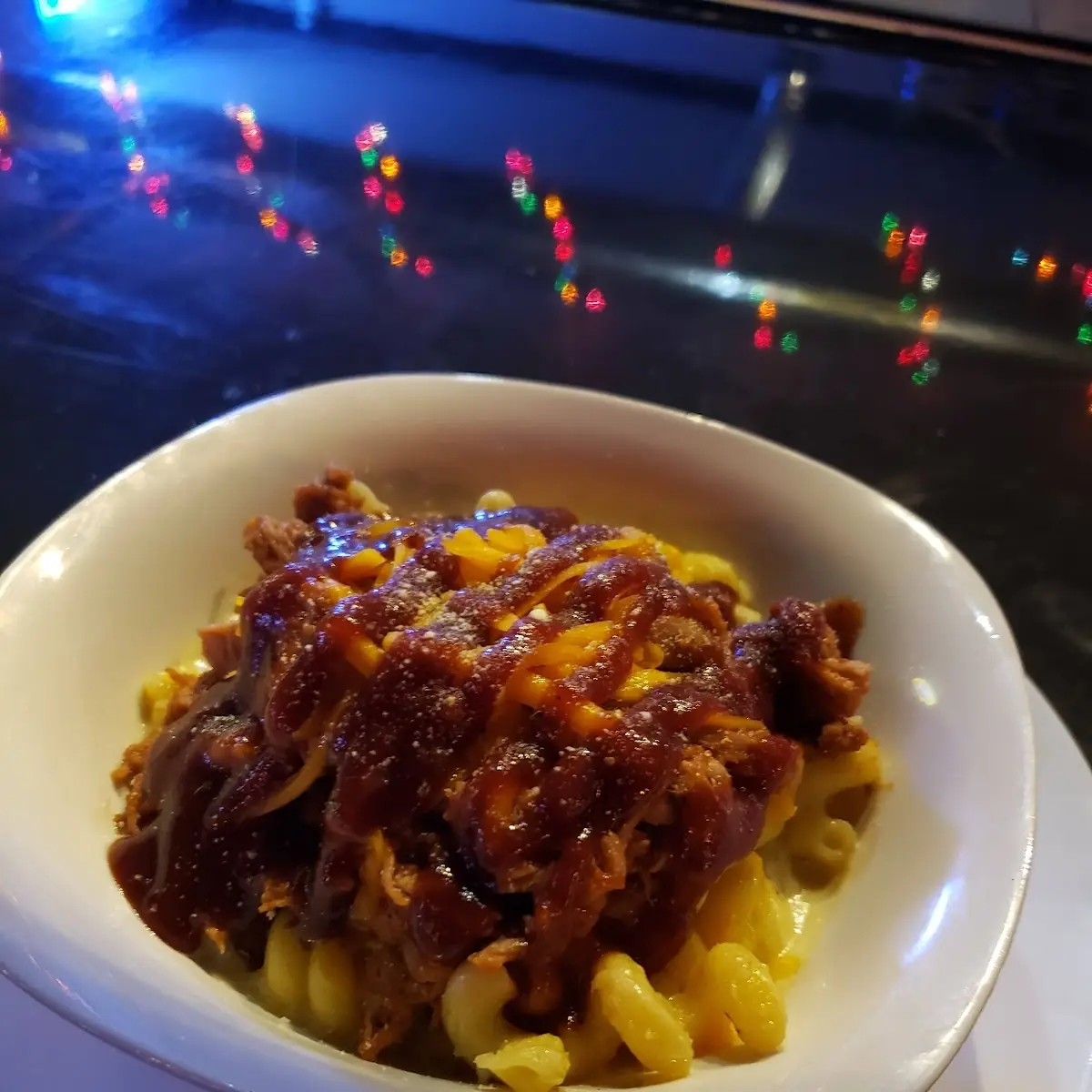 BBQ Pork Mac and Cheese