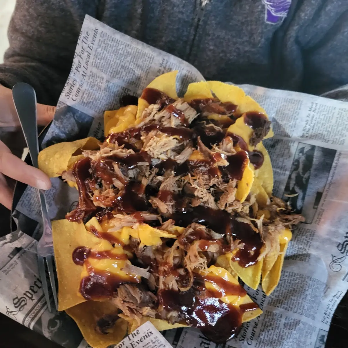 Shredded Beef and Cheese Nachos