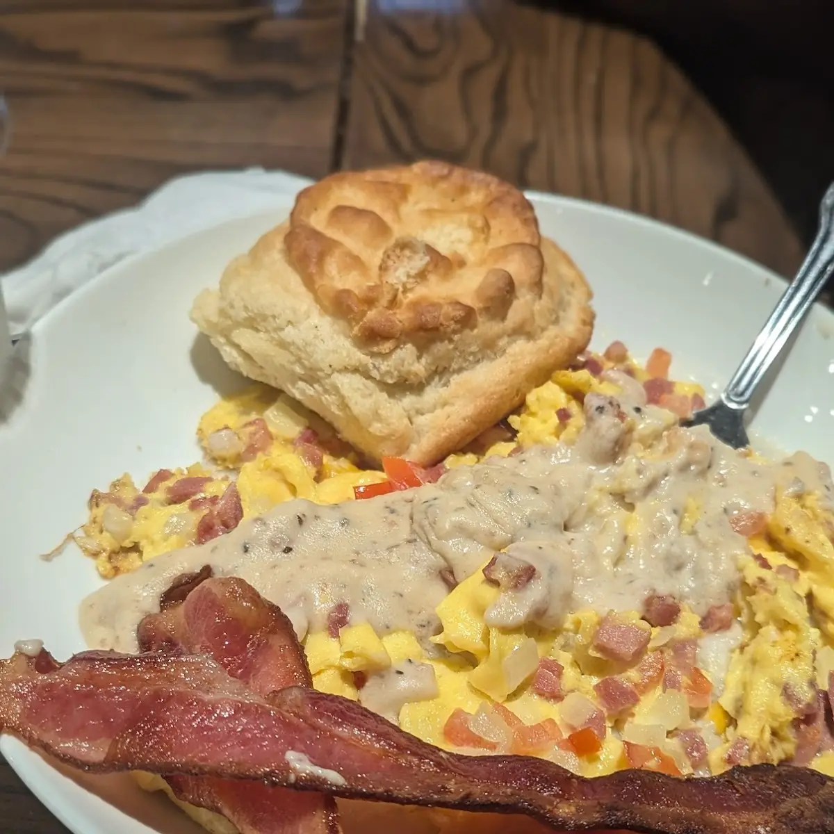 Broken Egg Biscuit Sandwich