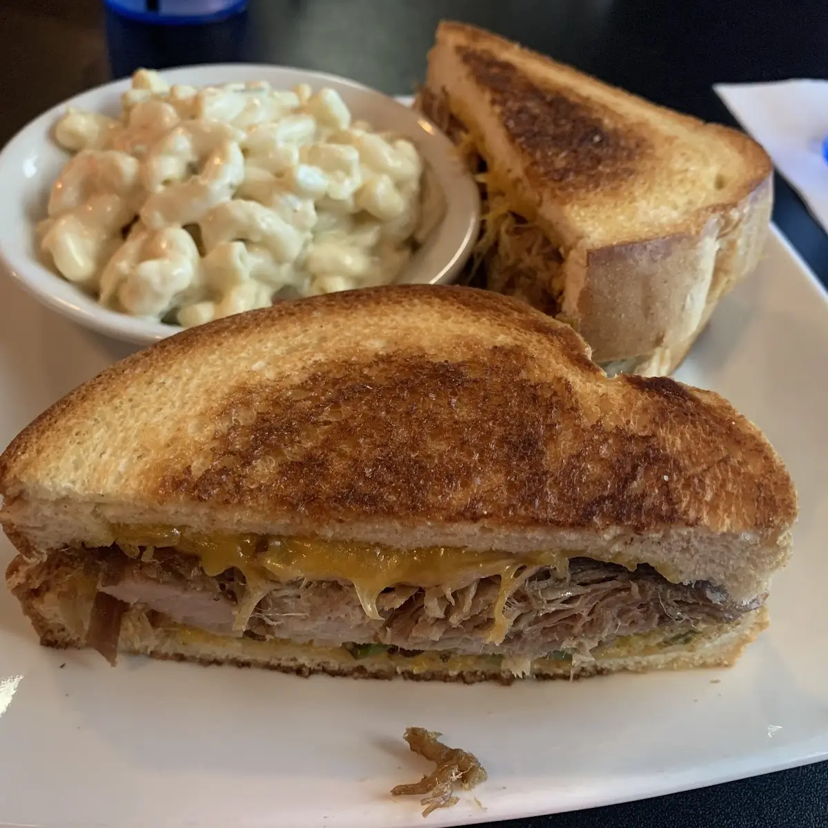 Grilled Cheese and Macaroni Salad