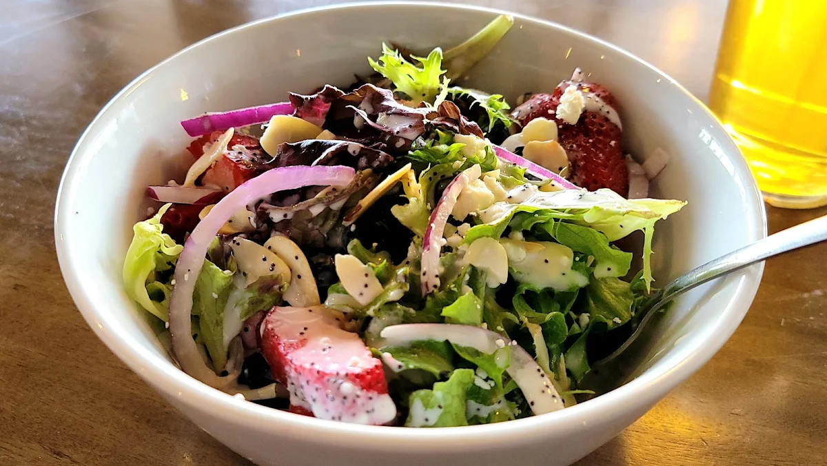 Summer Berry Salad w Almonds and a Poppyseed Dressing
