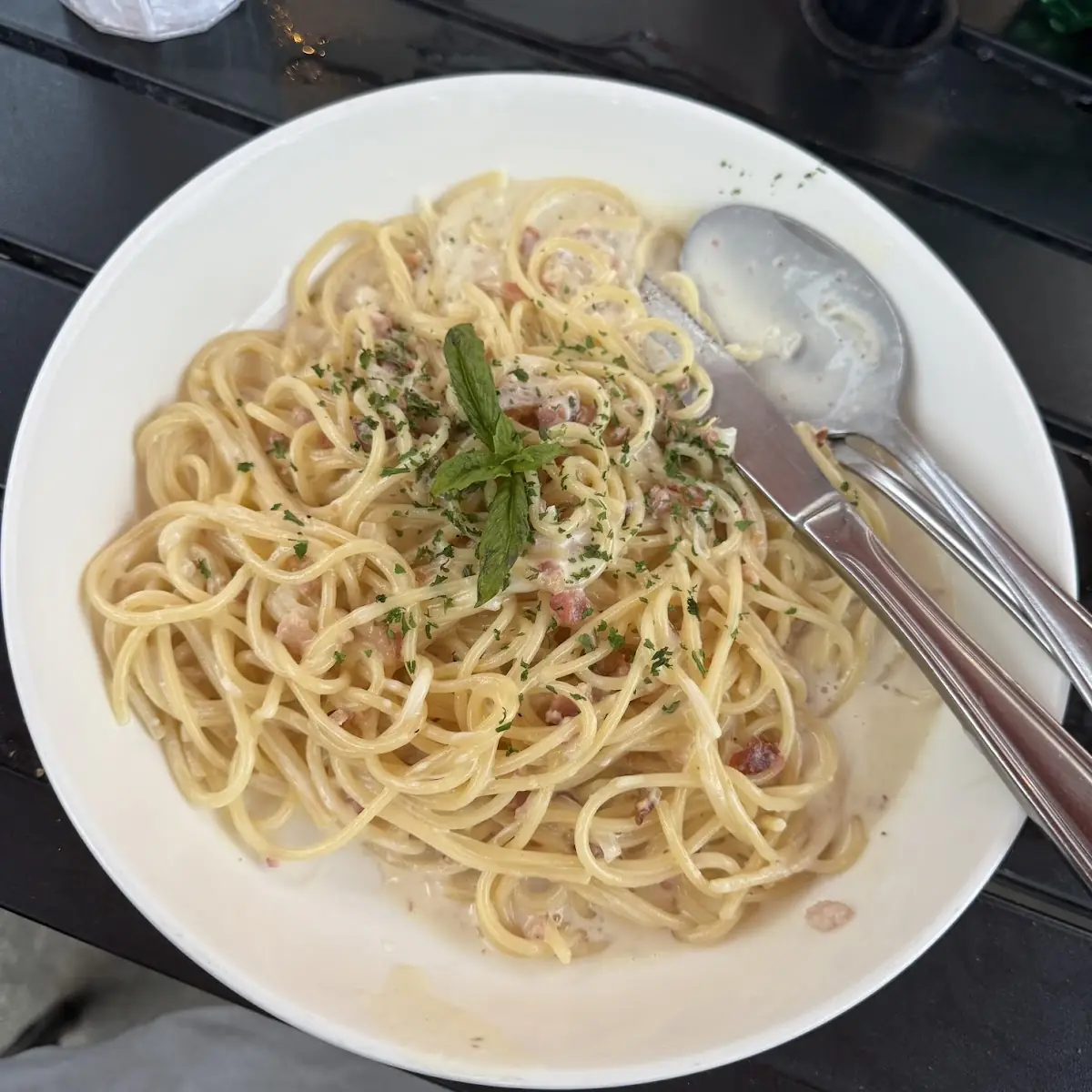 Lunch Spaghetti Carbonara