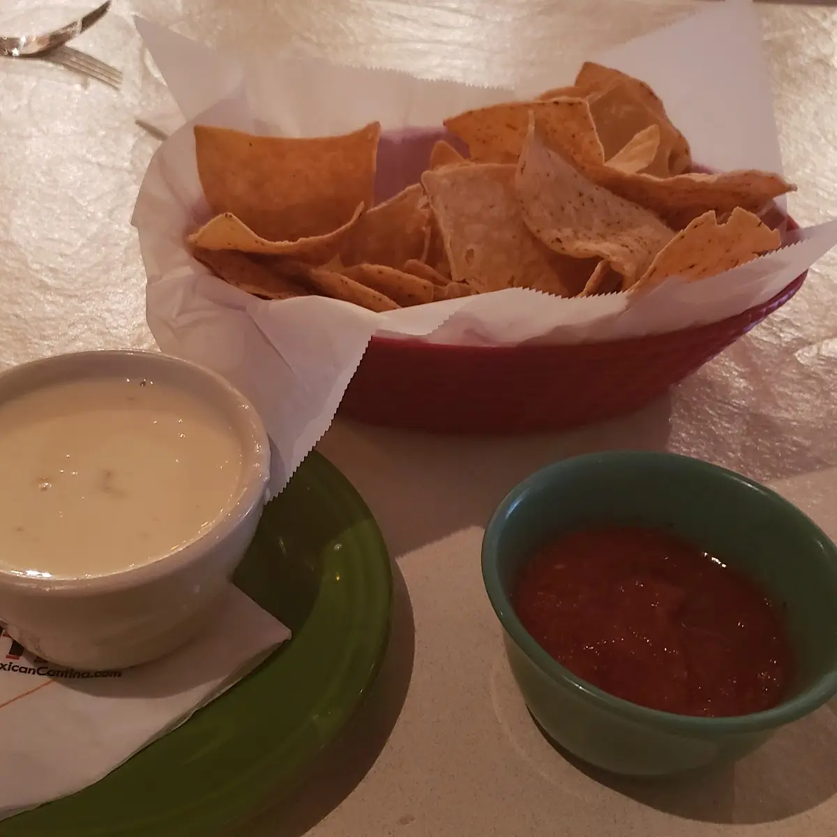 Queso Blanco Chips and Salsa